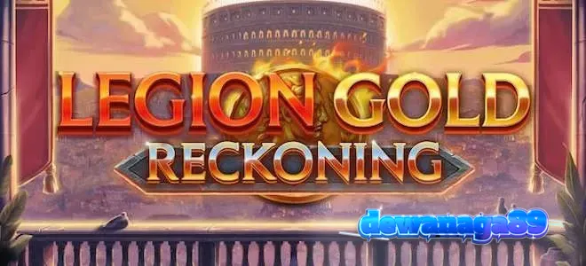 Tampilan visual slot Legion Gold Reckoning dengan tema prajurit kuno dan arena pertempuran.
